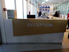Post bank Reception